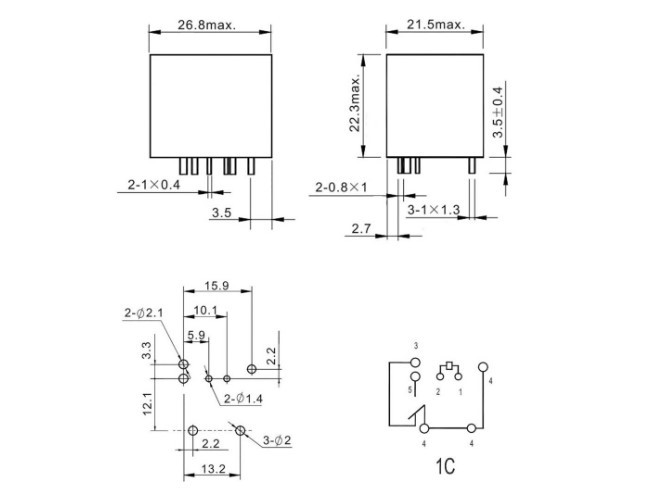 FIC FRA2C-S2 DC12V Relè Classe M ML 350 CDI 3.0 4-matic 243 CV Diesel 2015