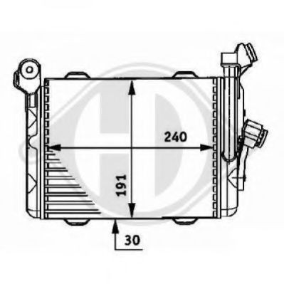 DIEDERICHS Radiateur d'huile de boite de vitesse automatique UGS: 8122310 à peu de frais