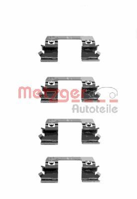 METZGER 109-1234 Kit d'accessoires, plaquette de frein à disque Classe E E 280 CDI 3.0 (211.020) 190 CH Diesel 2009