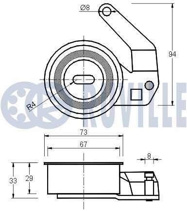 RUVILLE 7409 Radlagersatz