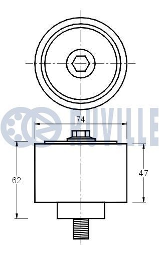 RUVILLE 5599750 Rollensatz, Zahnriemen