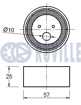 RUVILLE 5663850 Rollensatz, Zahnriemen