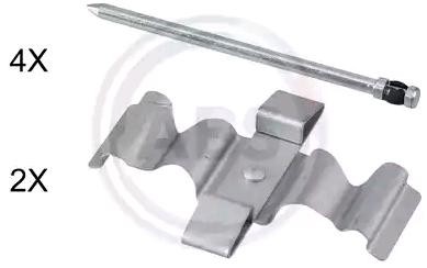 A.B.S. 1804Q Kit d'accessoires, plaquette de frein à disque Classe E E 280 CDI 3.0 (211.020) 190 CH Diesel 2009