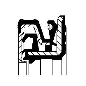 CORTECO Pierżcień uszczelniający wału, różnicowy Numer artykułu: 19033622B niedrogo