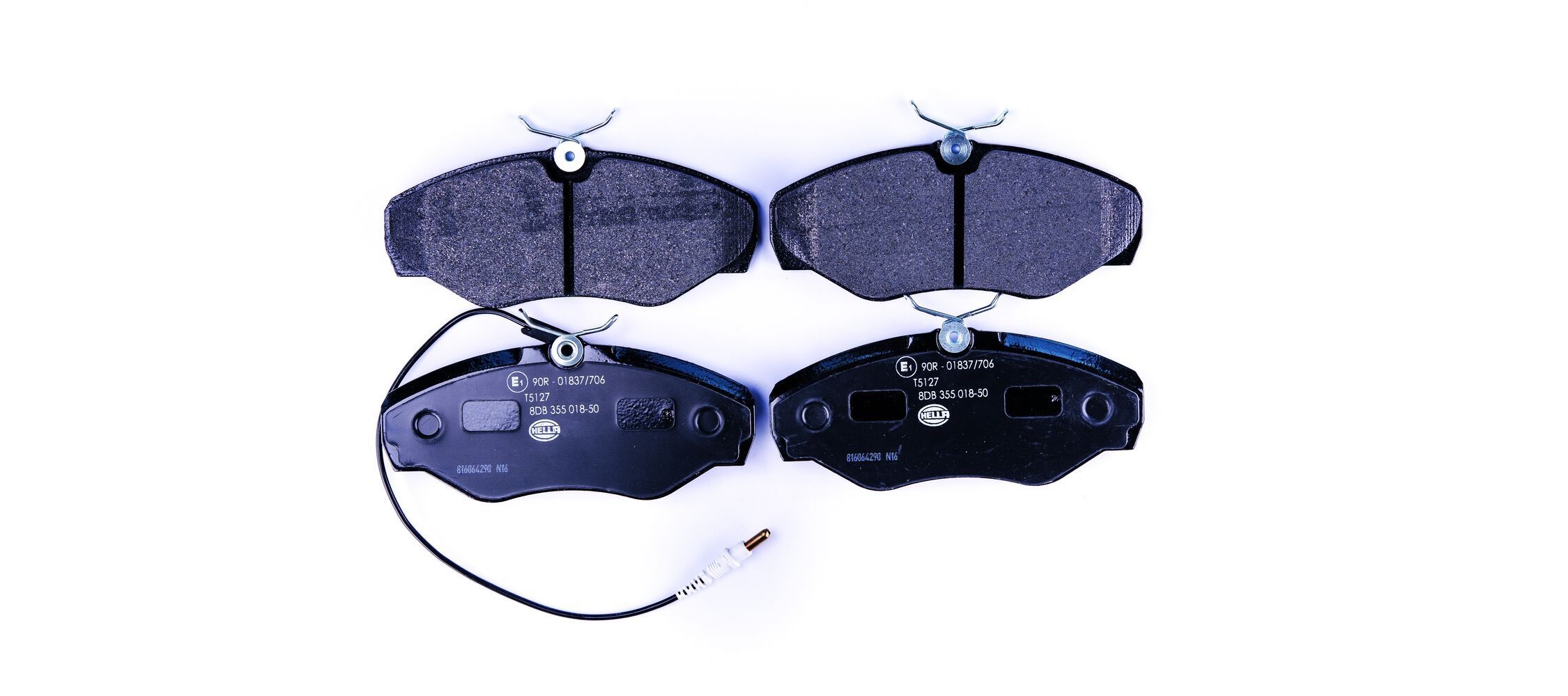 HELLA Brake pad set Article number: 8DB 355 018-501 cheaply