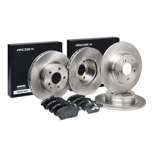 RIDEX Brake discs and pads set Article number: 3405B1656 cheaply