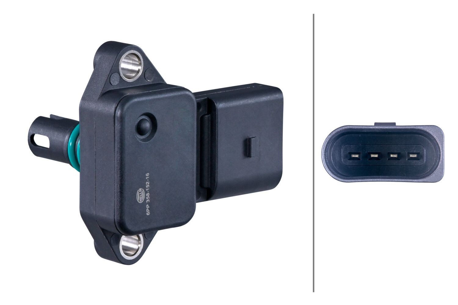 HELLA Devējs, Spiediens ieplūdes traktā raksta numurs: 6PP 358 152-161 lēti