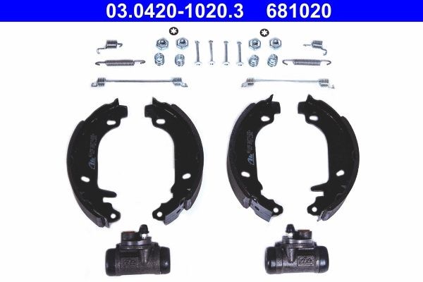 ATE Brake Shoe Set Original Kit Article number: 03.0420-1020.3 cheaply