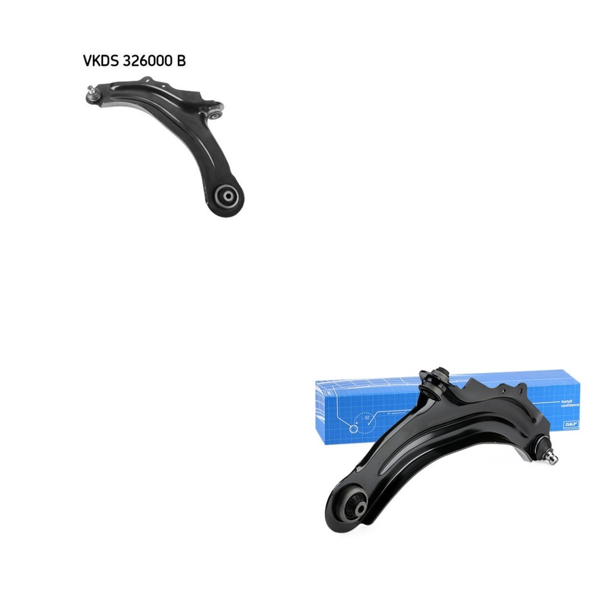 SKF SKF772N0027 Querlenker-Reparatursatz MEGANE 1.6 16V 112 PS Benzin 2010