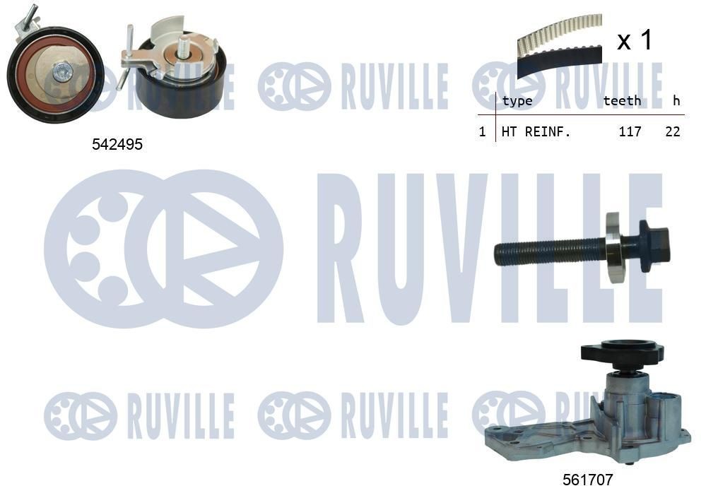 RUVILLE Kit de rolamento de roda Número de artigo: 5911 baixo custo