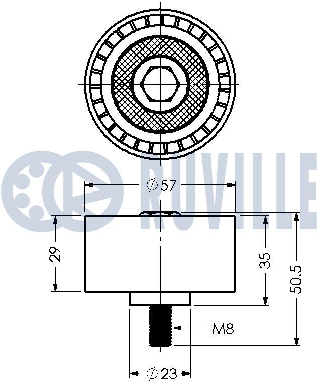 RUVILLE Crankshaft pulley Article number: 515000 cheaply