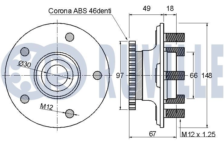 RUVILLE 5547480 Keilrippenriemensatz