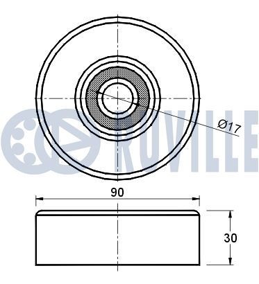 RUVILLE 5595353 Rollensatz, Zahnriemen