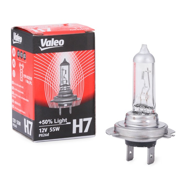 VALEO Lyspære, fjernlys +50% LIGHT artikkelnummer: 032519 billig