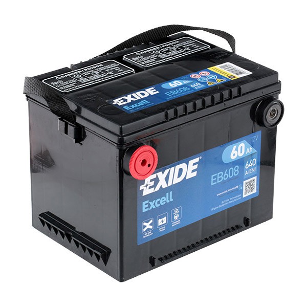 EXIDE Startera akumulatoru baterija EXCELL raksta numurs: EB608 lēti