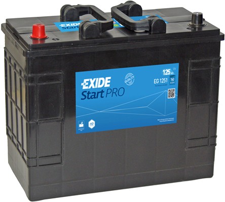 EXIDE Startera akumulatoru baterija Start raksta numurs: EG1251 lēti