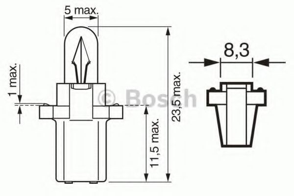 BOSCH Ampoule UGS: 1 987 302 220 à peu de frais
