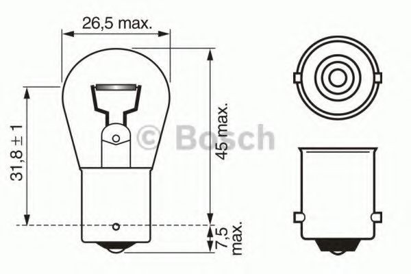 BOSCH Ampoule de clignotant UGS: 1 987 302 503 à peu de frais