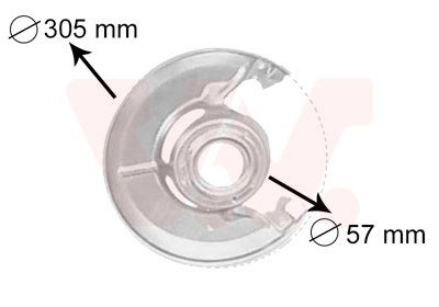 VAN WEZEL Lamiera paraspruzzi disco freno Numero articolo: 3010371 poco costoso