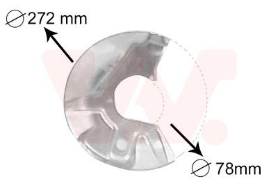 VAN WEZEL Lamiera paraspruzzi disco freno Numero articolo: 5823371 poco costoso