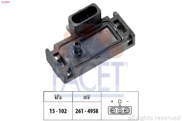 FACET 10.3001 Luftdrucksensor, Höhenanpassung