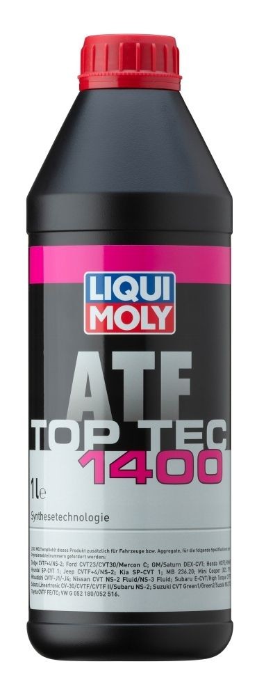 LIQUI MOLY Olej do automatycznej skrzyni biegów Top Tec, ATF 1400 Numer artykułu: 3662 niedrogo