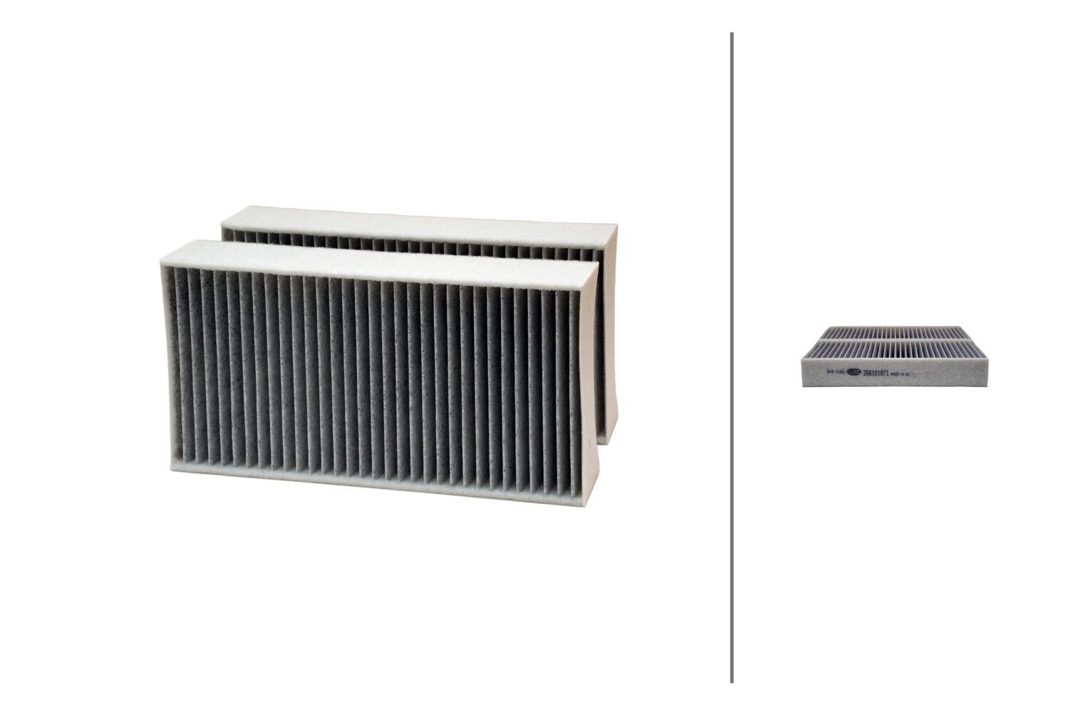 HELLA Pollenfilter Varenummer: 8ZC 366 121-071 billige