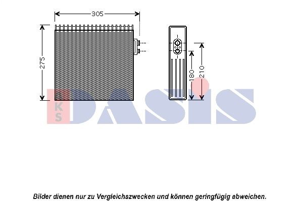 AKS DASIS Verdampfer, Klimaanlage Artikelnummer: 820062N kaufen