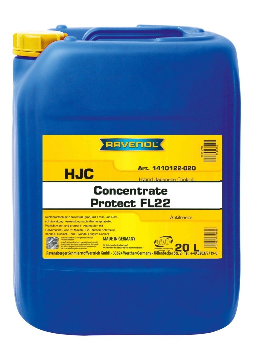 RAVENOL Kühlmittel HJC, Concentrate, Protect FL22 Artikelnummer: 1410122-020-01-999 kaufen