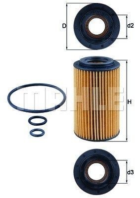 MAGNETI MARELLI Oliefilter Artikel nummer: 154705323980 voordelig
