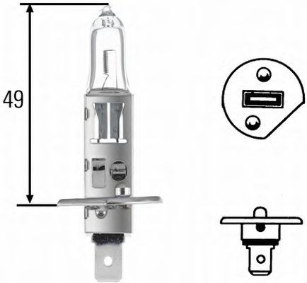 HELLA Gloeilamp, verstraler Artikel nummer: 8GH 002 089-361 voordelig