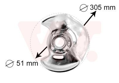 VAN WEZEL Lamiera paraspruzzi disco freno Numero articolo: 3024371 poco costoso