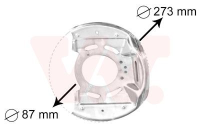 VAN WEZEL Lamiera paraspruzzi disco freno Numero articolo: 3763371 poco costoso