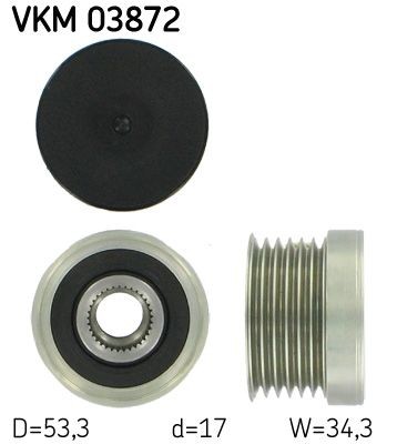 SKF Prosti tek alternatorja številka artikla: VKM 03872 poceni
