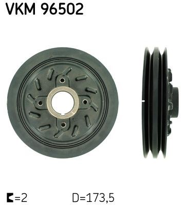 SKF Crankshaft pulley Article number: VKM 96502 cheaply