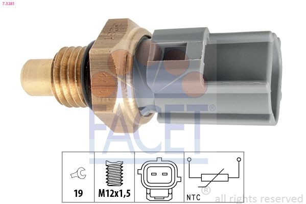 FACET Sensore, Temperatura carburante Numero articolo: 7.3281 poco costoso