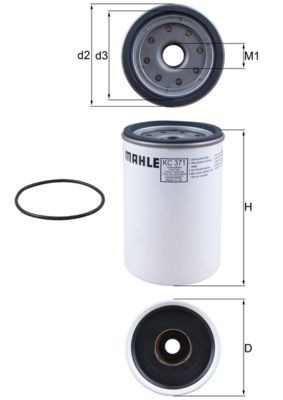 MAHLE Filtro carburante Numero articolo: KC 371D poco costoso
