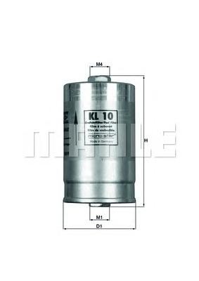 MAHLE Filtro de combustível Número de artigo: KL 10 baixo custo