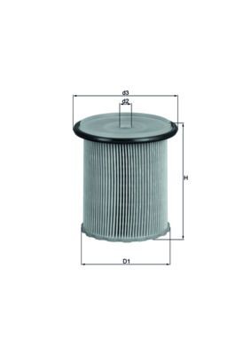 MAHLE Fuel filter Article number: KX 74 cheaply