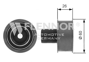 FLENNOR FU71491 Umlenkrolle, Zahnriemen