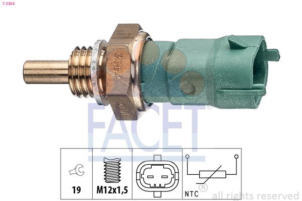 FACET Sensore, Temperatura carburante Numero articolo: 7.3364 poco costoso