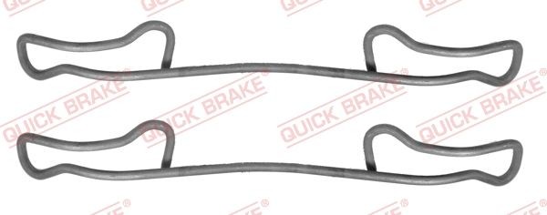 QUICK BRAKE 109-1200 Комплект принадлежности, дискови накладки SPRINTER 311 CDI 4x4 (903.662, 903.663) 109 K.C. дизел 2006
