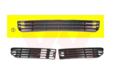 Grille De Ventilation Pare-chocs Avant Droit Pour VW Polo 2005-2009 – Equal Quality G1192 – Compatible Sauf Fox, Cross, GTi