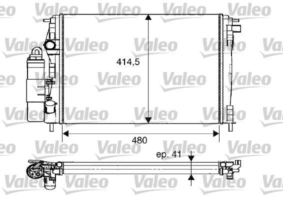 VALEO Módulo de refrigeração Número de artigo: 733075 baixo custo