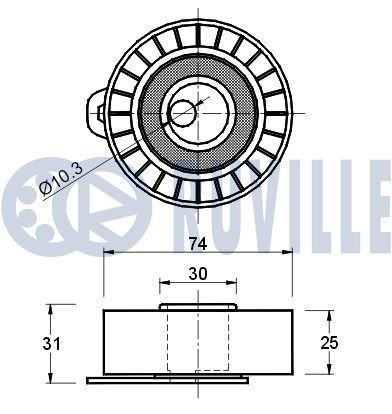 RUVILLE 5510083 Keilrippenriemensatz