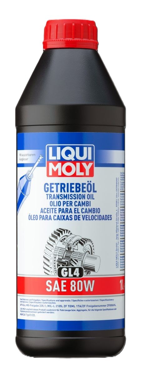 LIQUI MOLY Kastiõli GL4 Artikli number: 1020 soodsalt