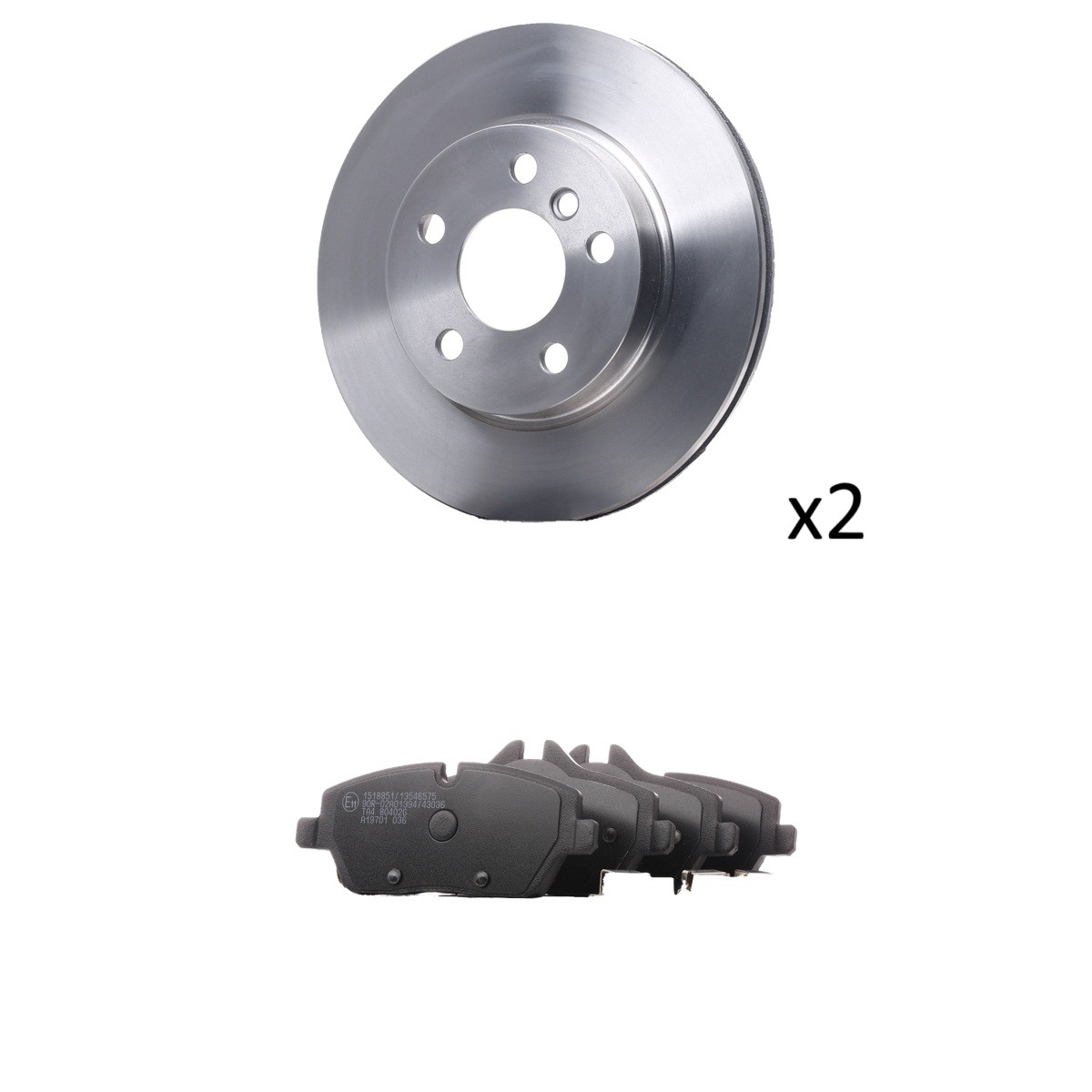 RIDEX 3405B3501 Bremsscheiben und -beläge