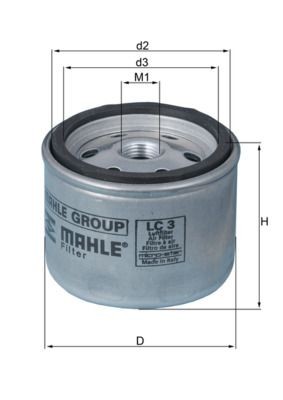 MAHLE Горивен филтър артикулен номер: KL 440/6 евтино