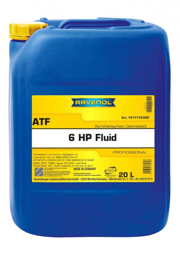 RAVENOL Olej do automatycznej skrzyni biegów ATF, 6HP Numer artykułu: 1211112-020-01-999 niedrogo