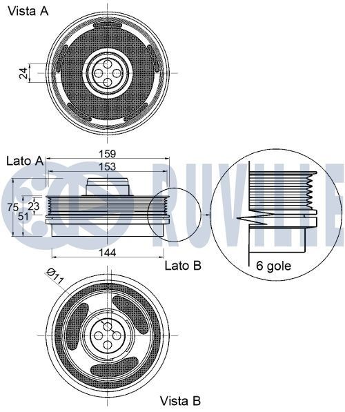 RUVILLE 265801 Hydrostößel